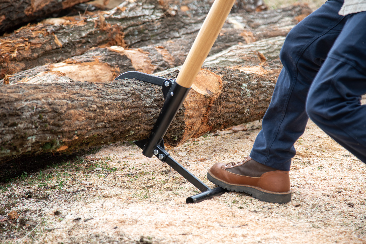 ガイドバーの挟まりを防止