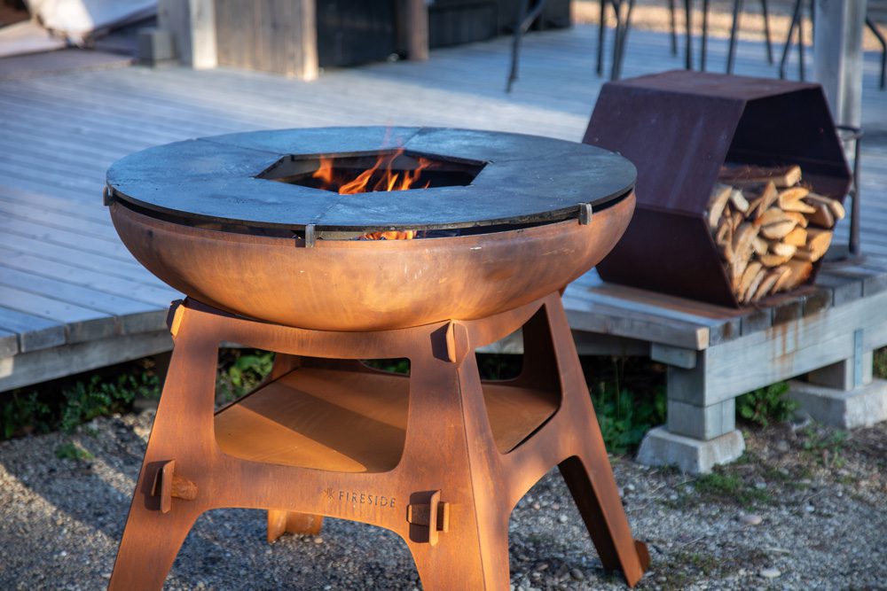 テラスや庭のアウトドアエリアに調和