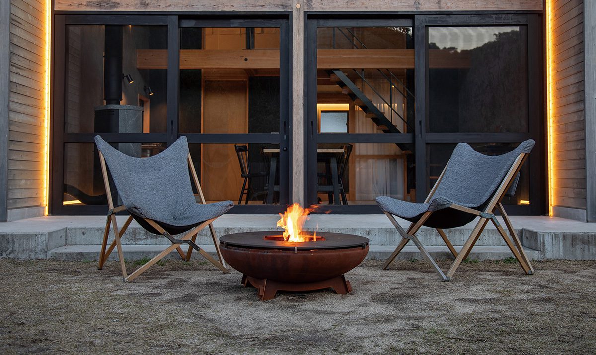 テラスや庭のアウトドアエリアに調和