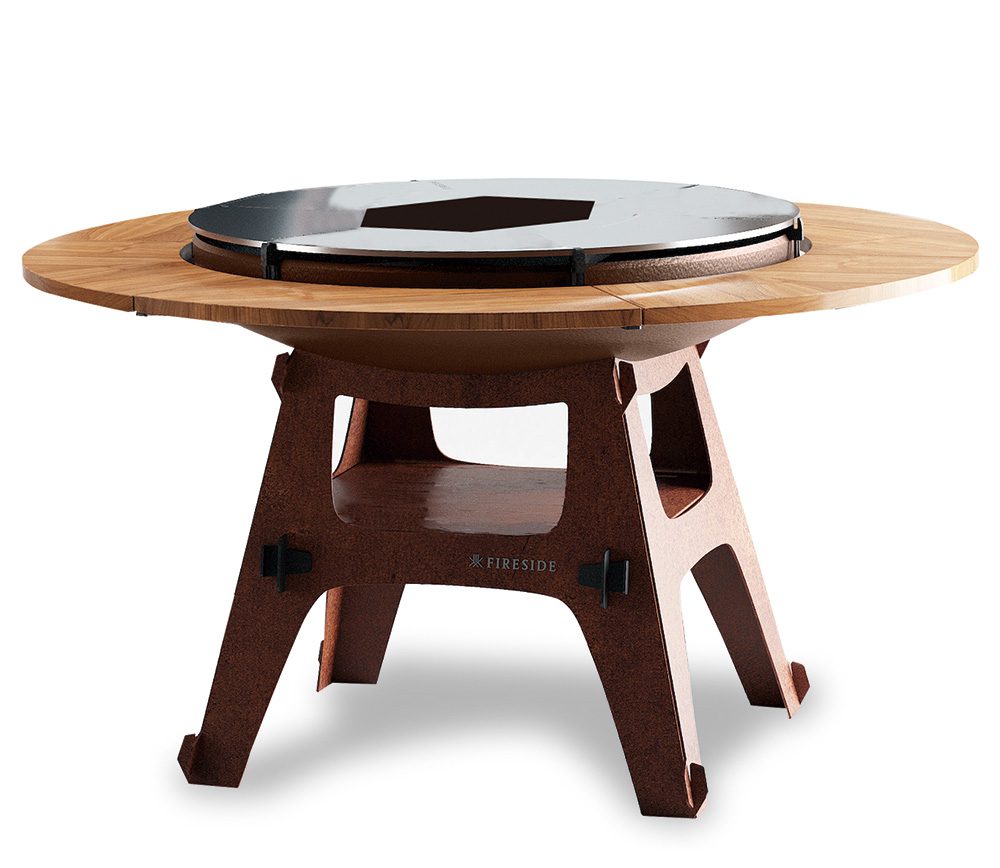 調理と食事をつなぐブナ製カウンター