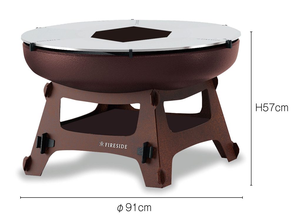 ファイヤーボウルmiddleの寸法
